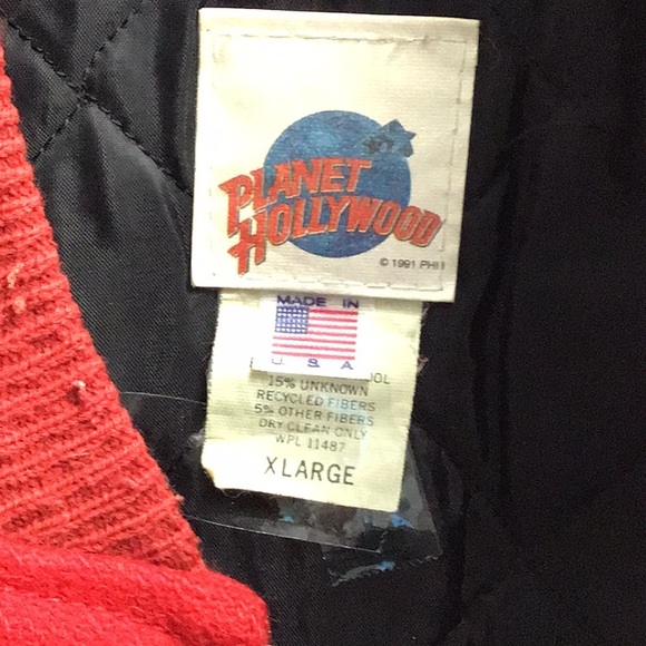 Planet Hollywood vintage jacket for kids with snaps no zipper easy to wear - Picture 4 of 16